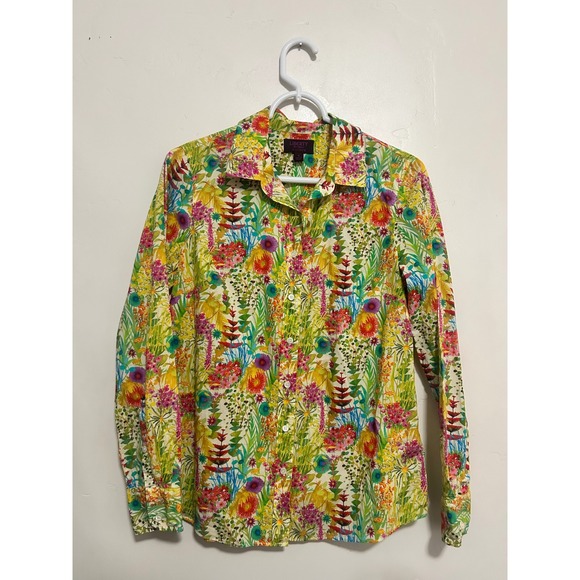 J. Crew Tops - Liberty Art Fabrics for J.Crew Womens Floral Button Down Shirt  Multi Size 4